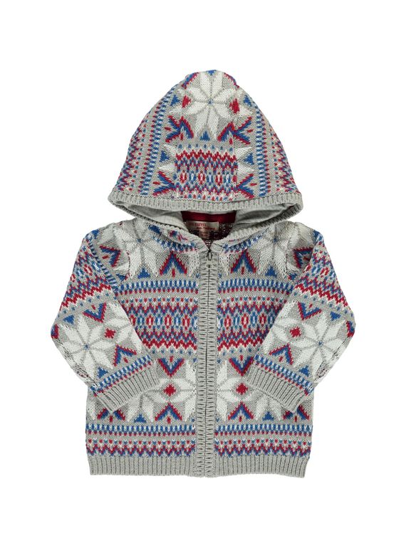 Baby boys' zipped hooded jacket DUCRAGIL / 18WG10R1GIL099