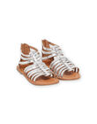 Silver leather sandals RASANDSILVER / 23KK3565D0E956