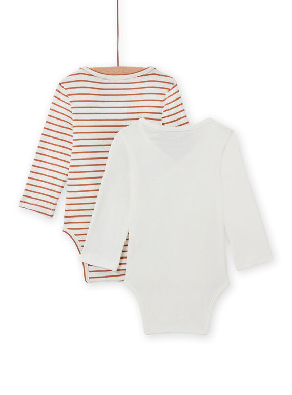 Mixed birth 2 long sleeved double-breasted bodysuit with hedgehog design MOU2BOD2 / 21WF04D1BOD001