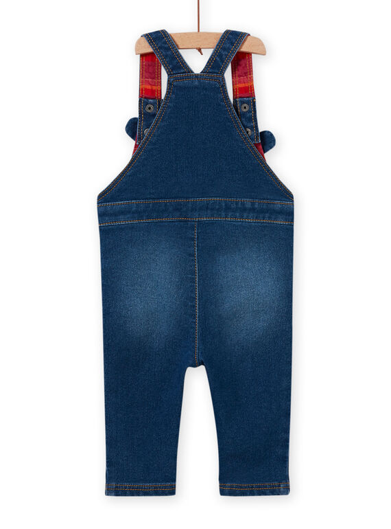 Baby boy's medium denim overalls with teddy bear print MUFUNSAL2 / 21WG10M1SALP274
