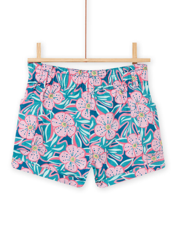 Child girl blue and pink shorts NAFICSHORT1 / 22S901U3SHO715
