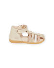 Gold leather sandals RISANDREGULO / 23KK3768D0E954