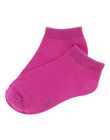 Girls' fuchsia ankle socks CYAJOCHO10B / 18SI01S8SOQ304