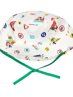 Baby boys' printed hat FYUCOBOB / 19SI1081CHA099