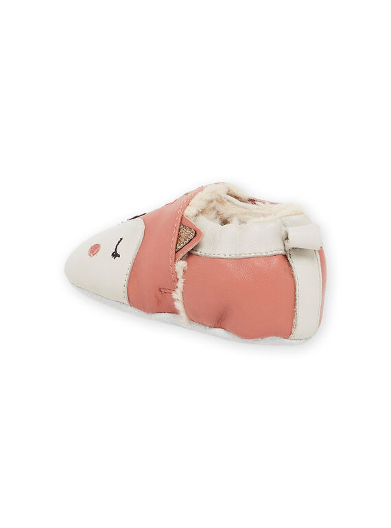 Soft leather booties with animal animation PICHOSFOX / 22XK3751D3S030