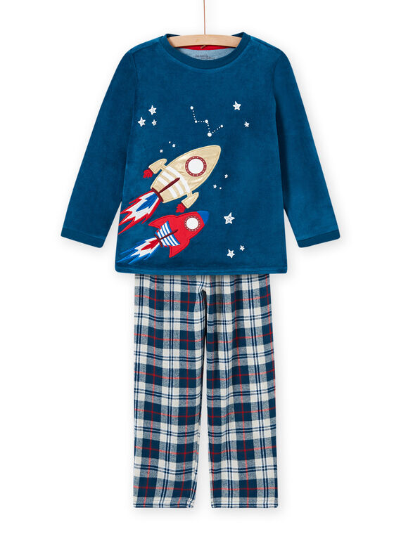 Child boy's phosphorescent space pajama set MEGOPYJFUZ / 21WH1297PYJC214