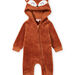 Baby boy fox hooded jumpsuit