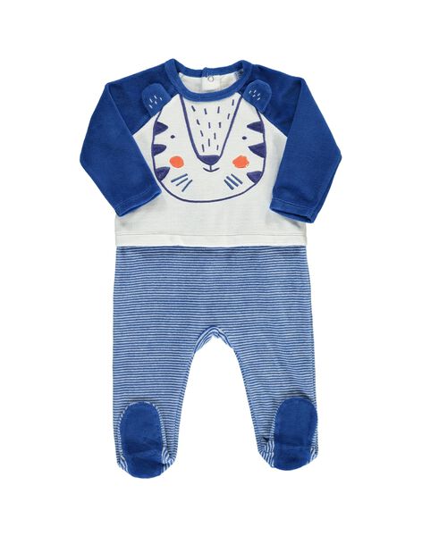 Baby Boys Velour Sleepsuit Buy Online Pyjamas Dpam International Website