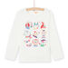 Girl's long sleeve t-shirt with fancy print