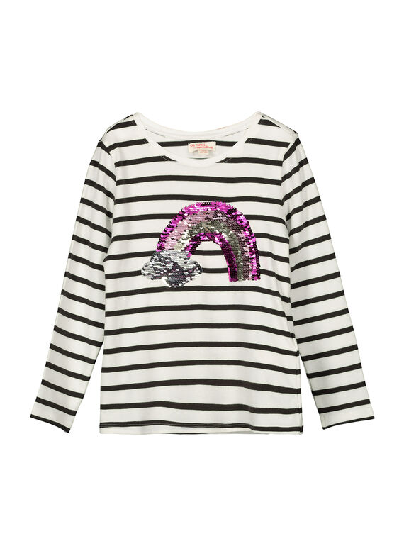 Girls' long-sleeved T-shirt FALITEE3 / 19S90123TML099