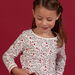 Reversible t-shirt with fantasy print and stripes child girl