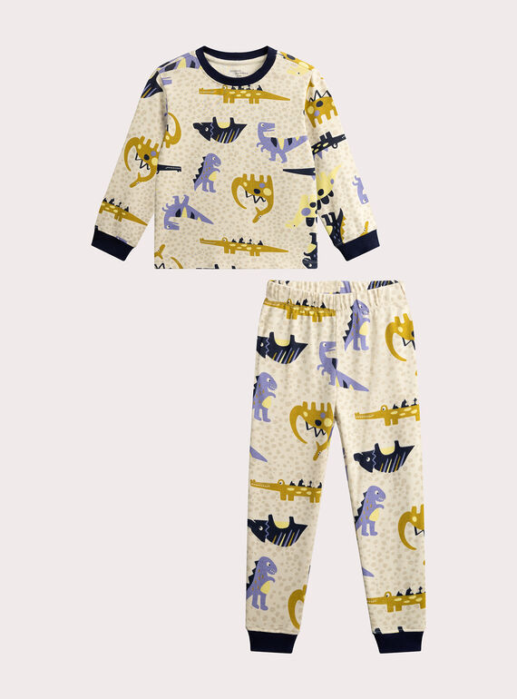 Dinosaur print pajamas for boys VEGOPYJDIN / 24WH1271PYJ810