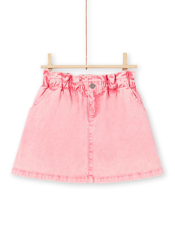 Girl's pink denim skirt MAKAJUP1 / 21W901I1JUPD305