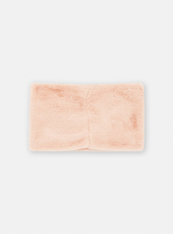 Girl's hazelnut faux fur doe snood SYAJOSNOO6 / 23WI01O4SNO821