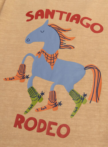 Long-sleeved rodeo design T-shirt Long-sleeved rodeo design T-shirt WOLANTEE1 / 25S90243TML311