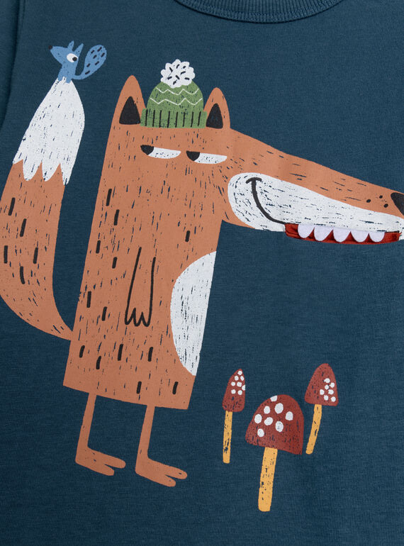 Navy TEE SHIRT LS XOMYTEE2 / 25W902R3TML715