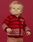 Baby boy long sleeve vest with jacquard pattern MUFUNGIL / 21WG10M1GIL504