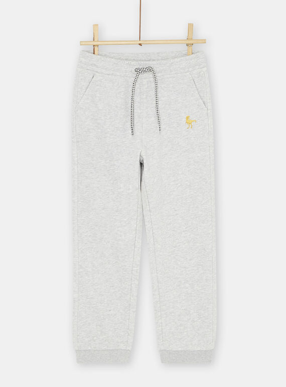 Boy's mottled grey jogging top SOJOJOB2 / 23W902B2JGBJ922