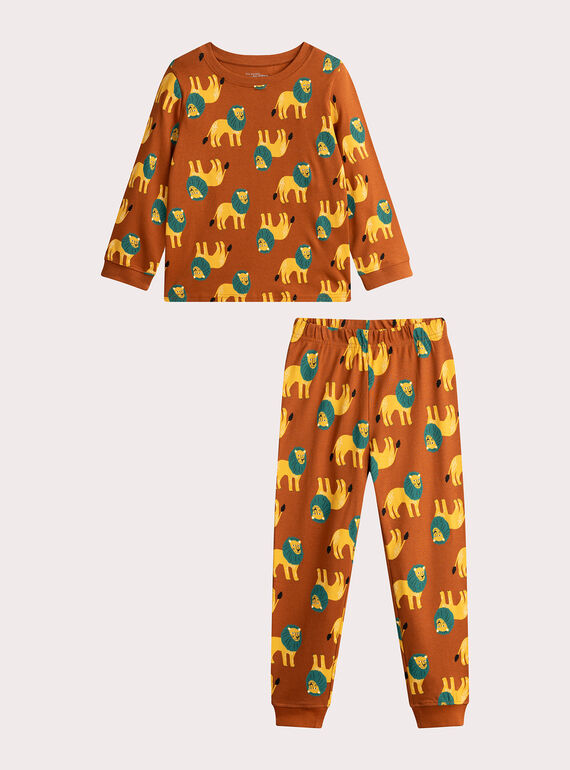 Lion print pajamas for boys  VEGOPYJLION / 24WH1273PYJ817