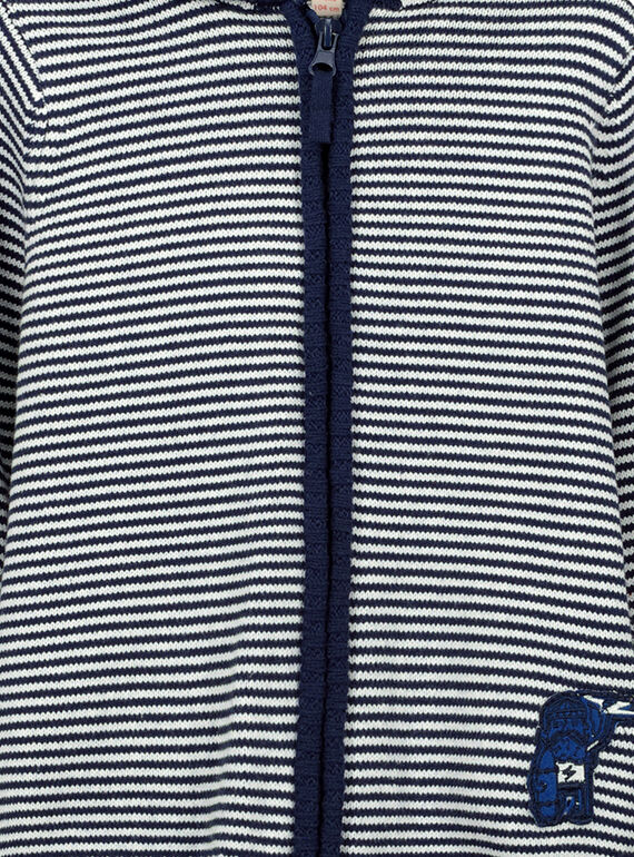 Boys' zipped hoodie FONEGIL / 19S902B1GIL070