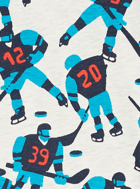 Heathered off white LONGSLEEVE T-SHIRT KOJOTEE7 / 20W9023AD32008