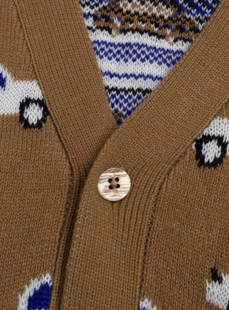 Brown KIDS CARDIGAN XOCOGIL2 / 25W902O2GIL821