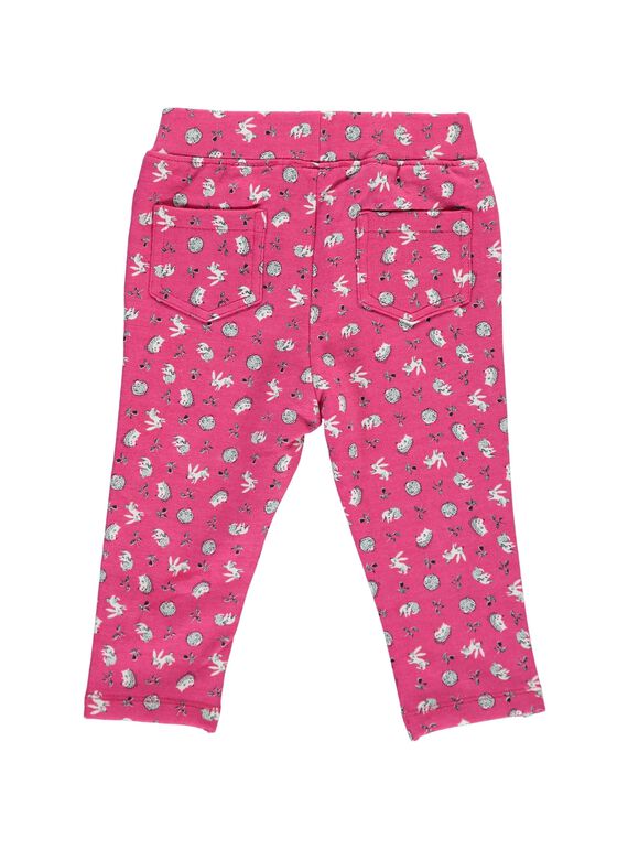 Baby girls' fleece trousers DIROUPAN2 / 18WG0922PAN099