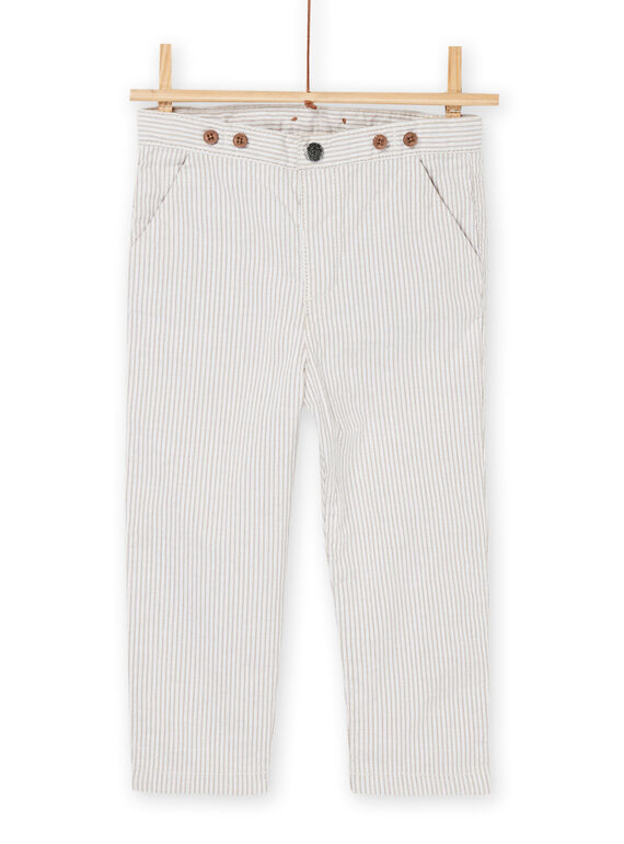 Beige trousers with removable straps RUNEOPAN / 23SG10O1PANI818