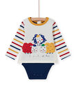 Baby boy's multicolored sheep T-shirt MUMIXBOD2 / 21WG10J1BOD001