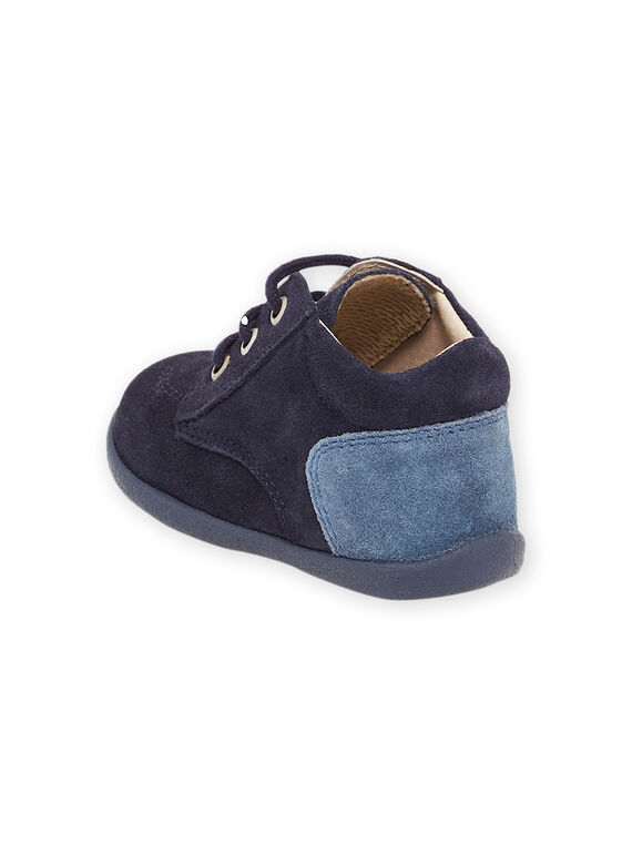 Two-tone blue leather booties PUBOTIBICO / 22XK3875D0F070