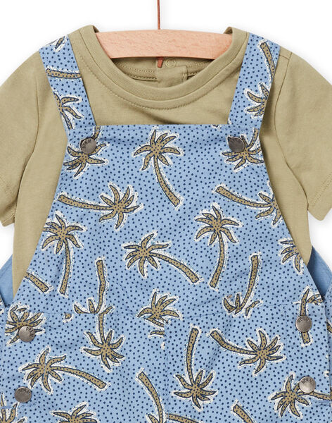 Baby boy pistachio green and blue outfit NUSANENS / 22SG10S1ENS610