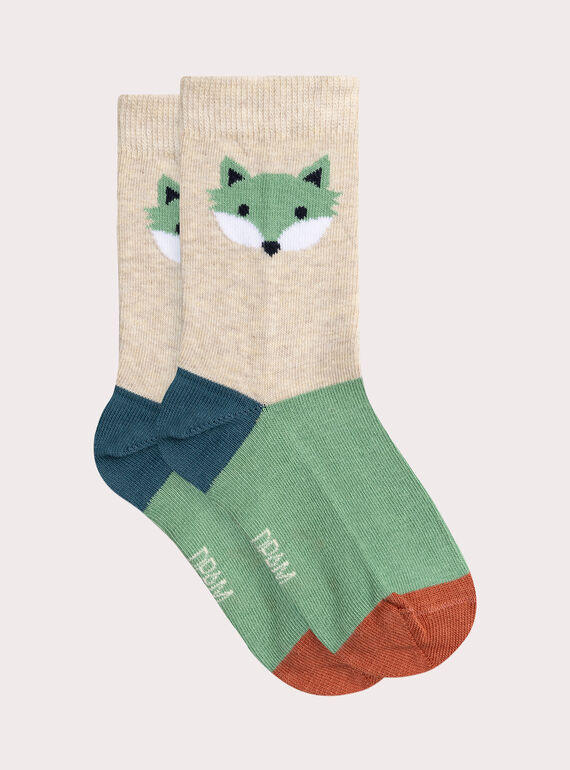 ChausColorful settes with fox pattern for boys  VYOJOCHOC3 / 24WI02H3SOQA011