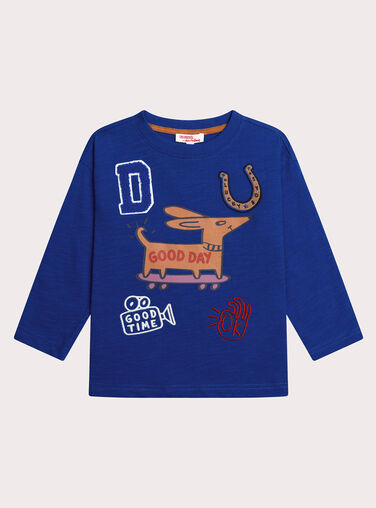 Blue TEE SHIRT LS XOBLUTEE3 / 25W902N2TMLC231