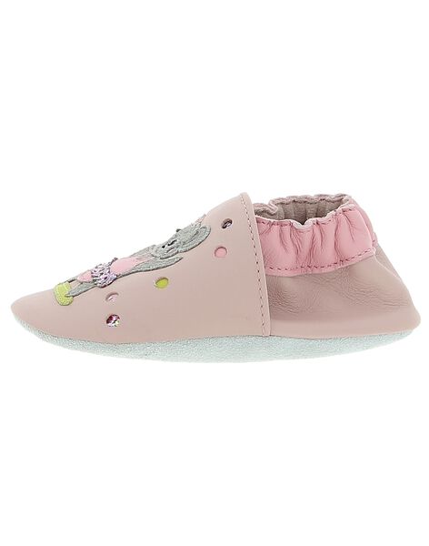 Baby girls' leather slippers DNFKOALA / 18WK48W3D3S301