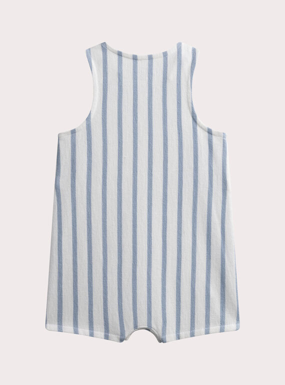 Ivory SHORT DUNGAREES WOU3SAC / 25SF04X1SAC005