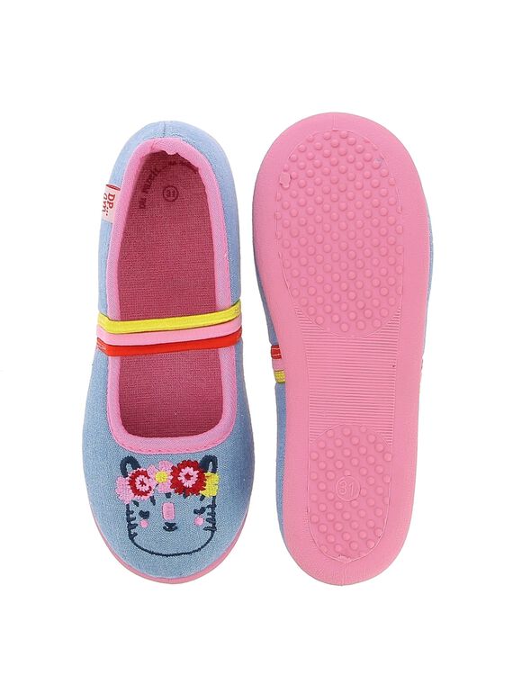Girls' ballet pump slippers CFBALTIGR / 18SK35X4D07C218