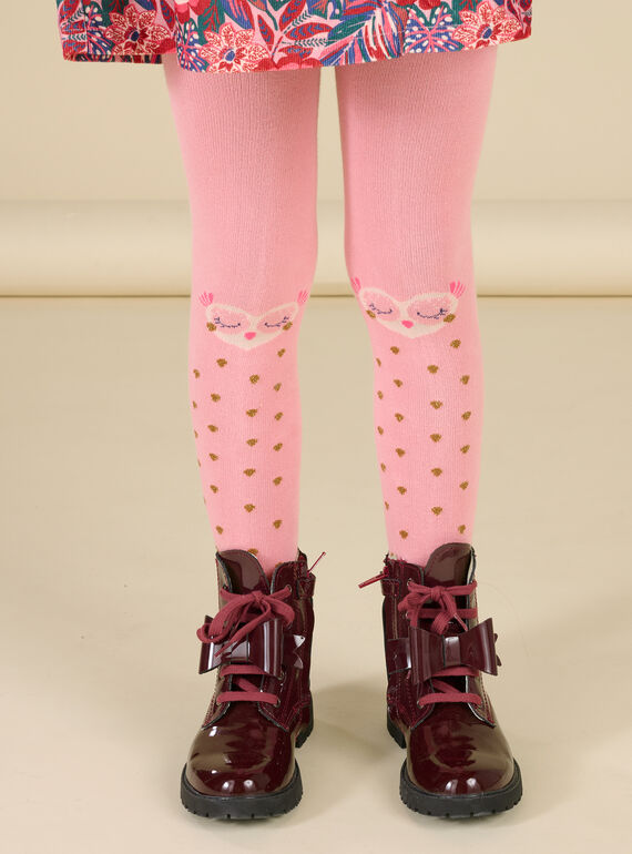 Heart and polka dot tights PYAPRACOL2 / 22WI01S2COLD324