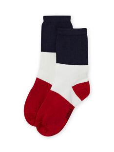 Socks blue and red tricolor child boy MYOJOCHOC3 / 21WI0213SOQ705