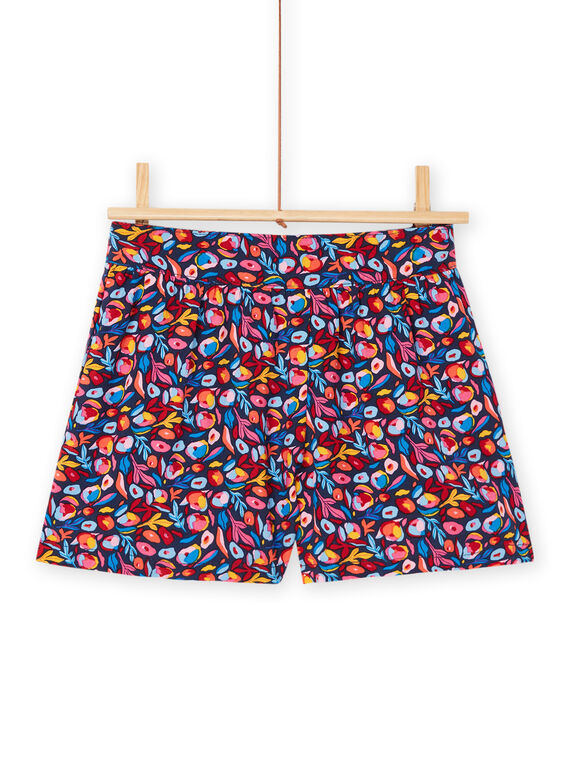 Multicolored shorts with floral print RAJUNSHORT / 23S901U1SHOC243