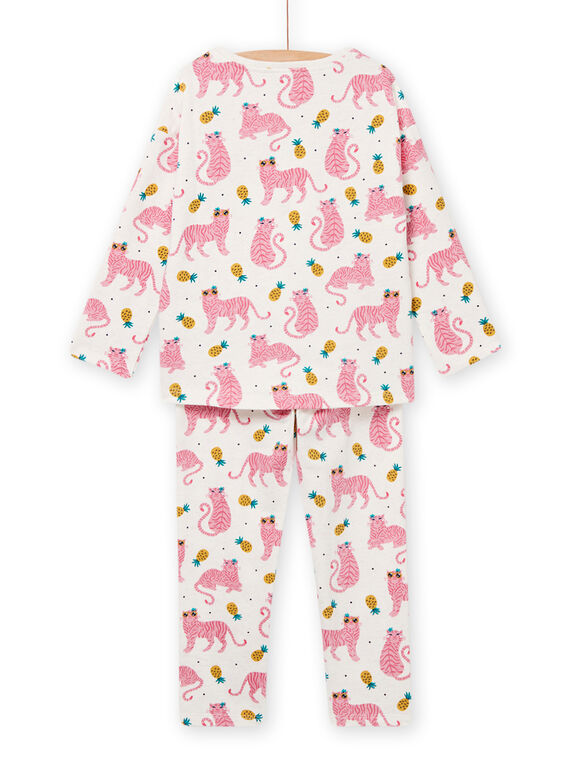 Off white pyjama set child girl NEFAPYJTIG / 22SH11E3PYJ006