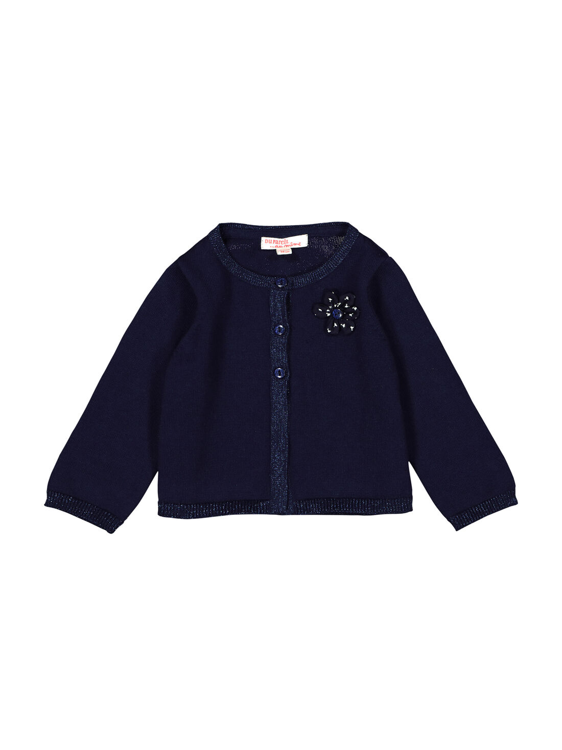 Baby girls navy blue cardigan buy online Knitwear Sweater DPAM International Website