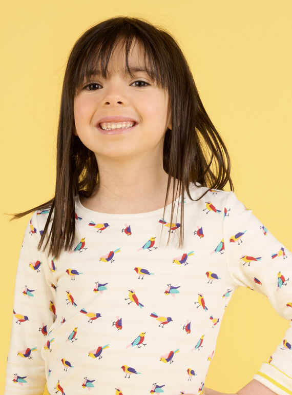 Child girl reversible long sleeve t-shirt NALUTEE1 / 22S901P3TML001