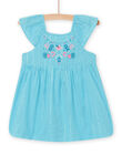 Baby girl blue dress NIFICROB2 / 22SG09U1ROB204