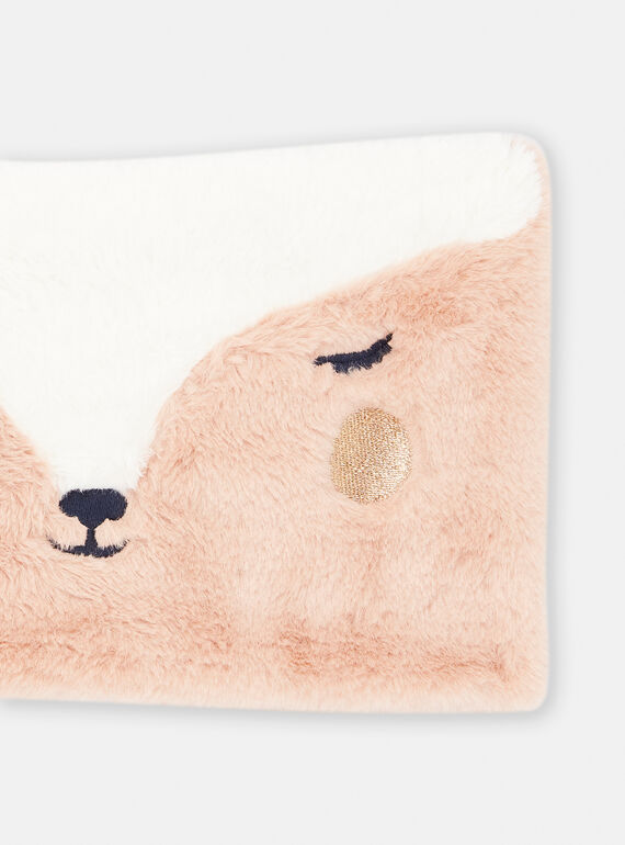 Girl's hazelnut faux fur doe snood SYAJOSNOO6 / 23WI01O4SNO821