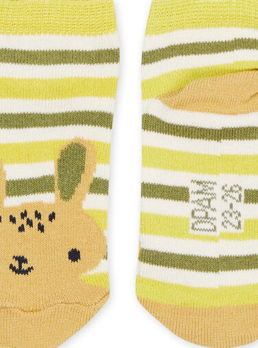 Socks with stripes and rabbit print Socks with stripes and rabbit print PYURHUCHO / 22WI10Q2SOQG604