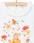 Baby Girl White T-Shirt NIHOBRA / 22SG09T1BRA000