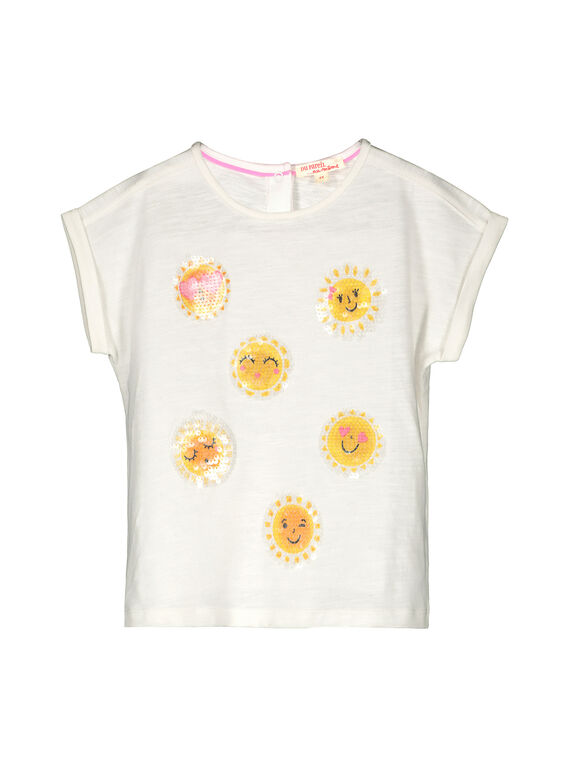 Girls' short-sleeved T-shirt FALITI / 19S90121TMC001