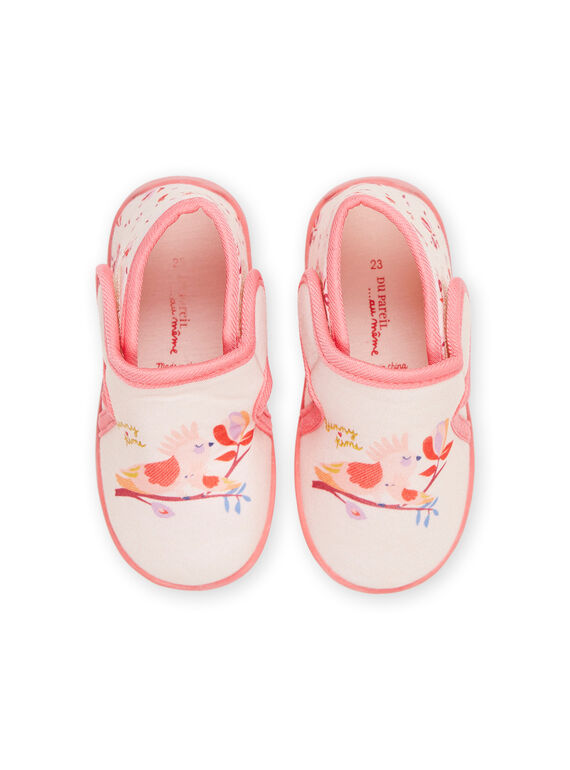 Pink booties with fancy print RIPANTBIRD / 23KK3742D0A030