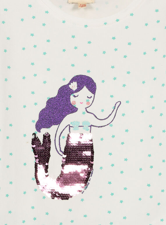 Girls' long-sleeved T-shirt FANETEE1 / 19S901B1TML000