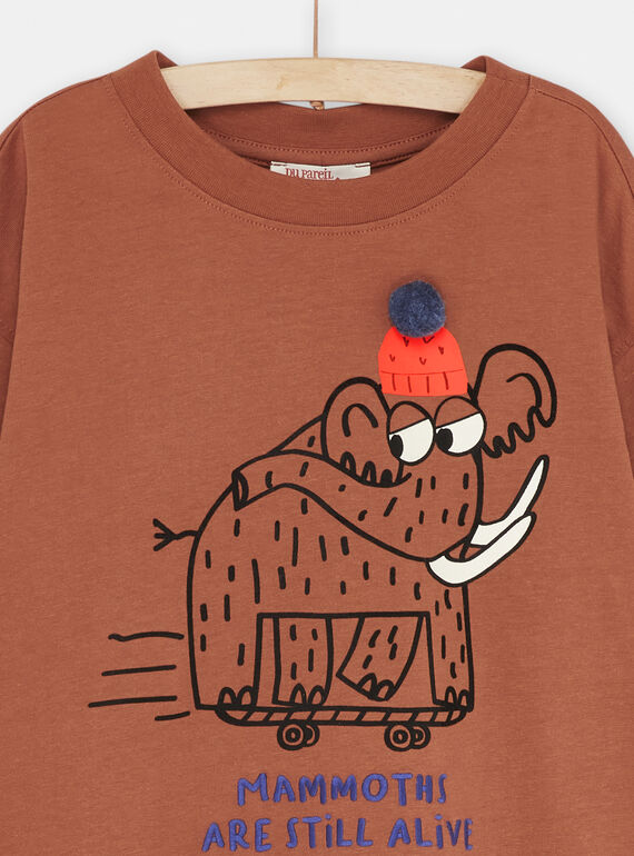 Mammoth mocha T-shirt SOCOUTEE1 / 23W902L4TML817